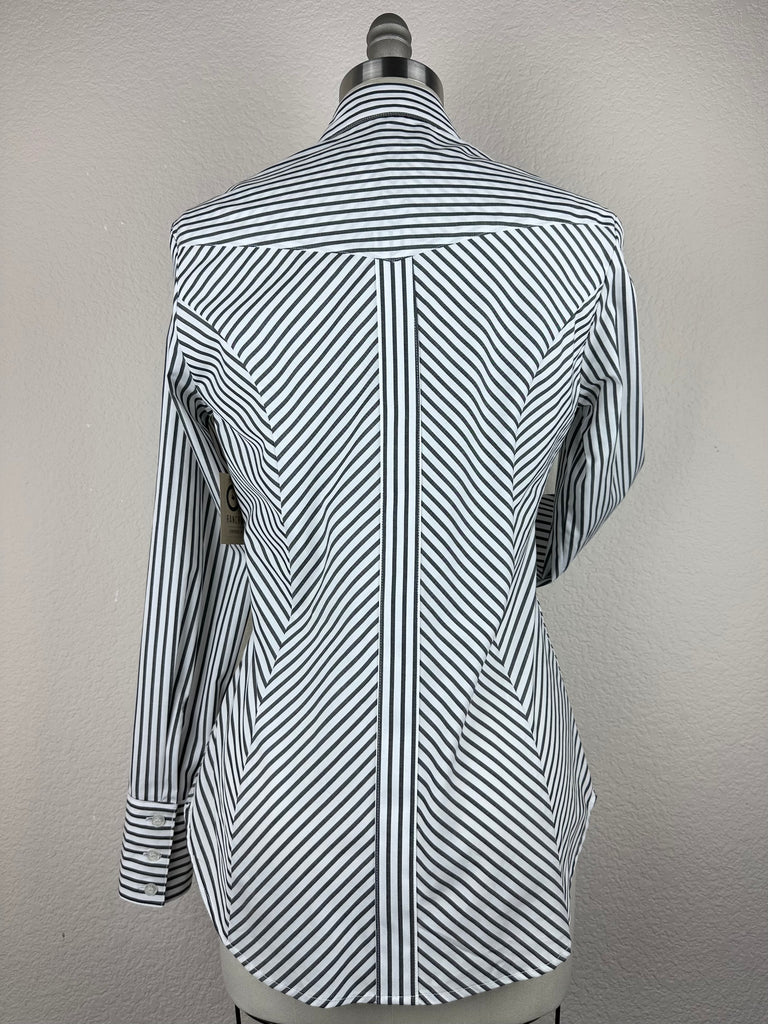 CR RanchWear Apparel & Accessories CR Simply Stated Black and White Stripe with Floral Contrast