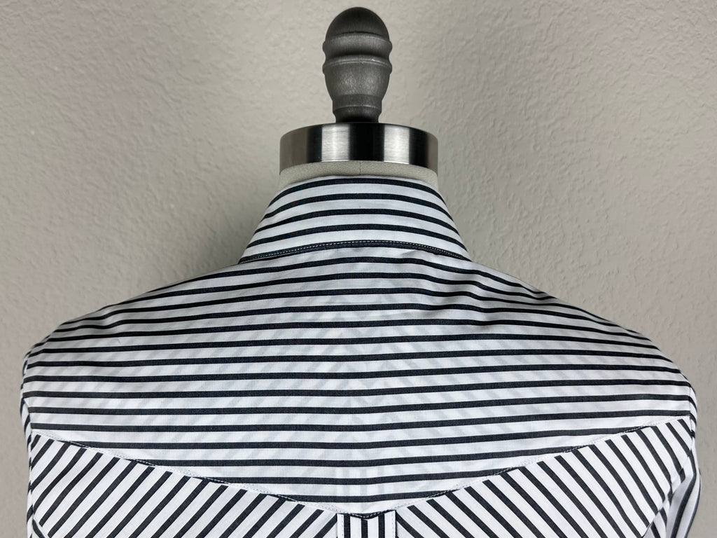 CR RanchWear Apparel & Accessories CR Simply Stated Black and White Stripe with Floral Contrast