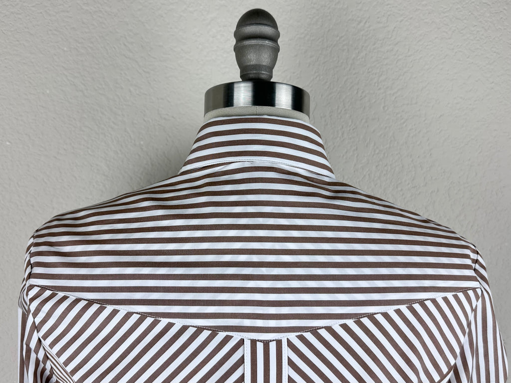 CR RanchWear Apparel & Accessories CR Simply Stated Brown and White Bengal Stripe with Teal Paisley