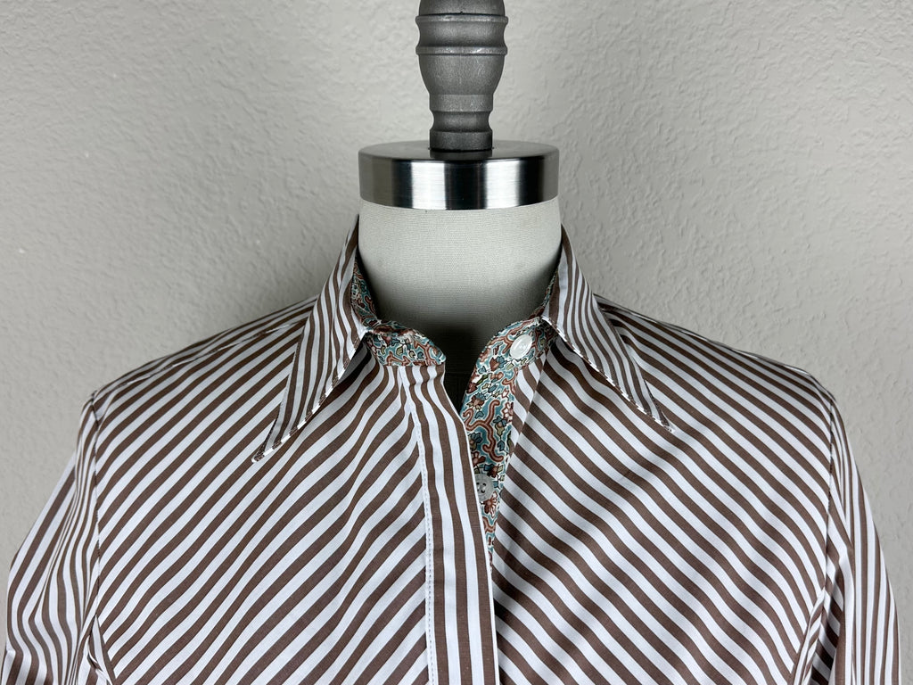 CR RanchWear Apparel & Accessories CR Simply Stated Brown and White Bengal Stripe with Teal Paisley