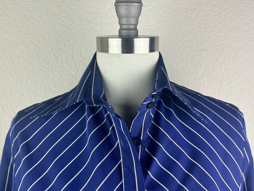 CR RanchWear Apparel & Accessories CR Simply Stated Navy and Champagne Pinstripe