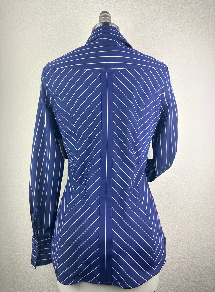CR RanchWear Apparel & Accessories CR Simply Stated Navy and Champagne Pinstripe