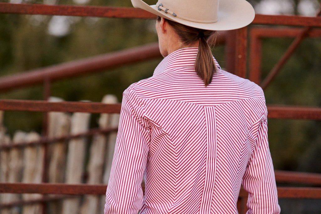 CR RanchWear Apparel & Accessories CR Simply Stated Red and White Bengal Stripe