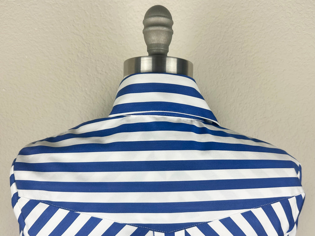 CR RanchWear Apparel & Accessories CR Simply Stated Royal and White Bengal Stripe