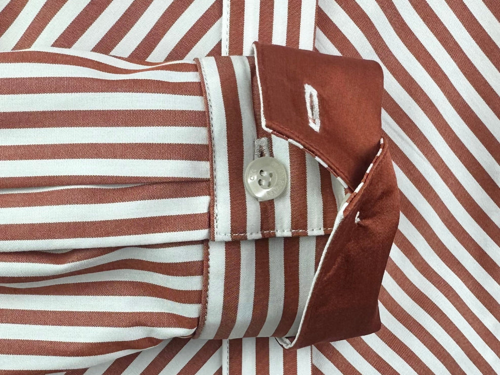 CR RanchWear Apparel & Accessories CR Simply Stated Rust and White Bengal Stripe