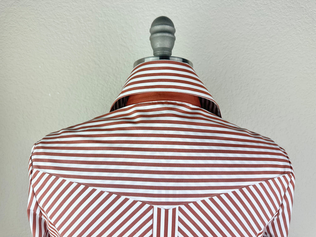 CR RanchWear Apparel & Accessories CR Simply Stated Rust and White Bengal Stripe