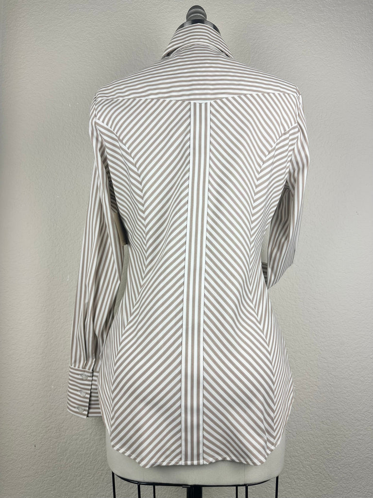 CR RanchWear Apparel & Accessories CR Simply Stated Tan, White and Red Stretch Cotton Sateen