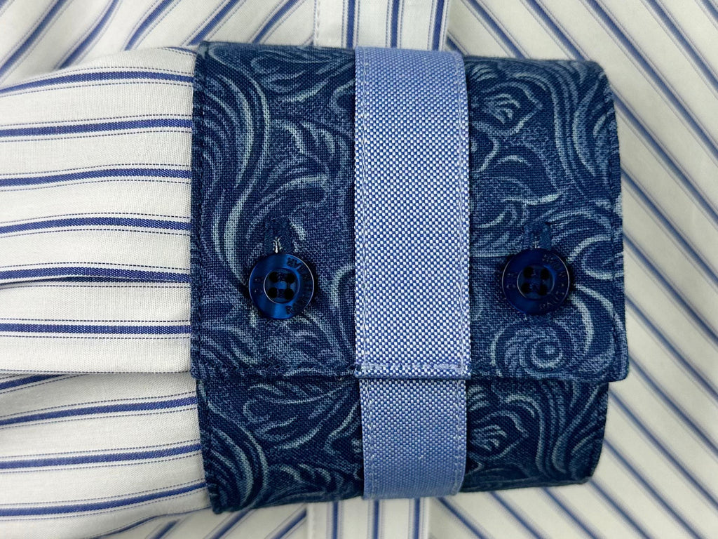 CR RanchWear Apparel & Accessories CR Statement Blue and White Pinstripe