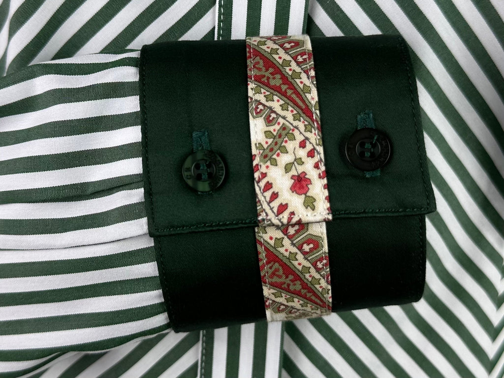 CR RanchWear Apparel & Accessories CR Statement Green and White Bengal Stripe