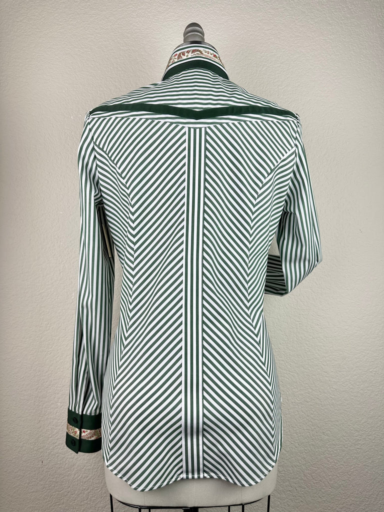 CR RanchWear Apparel & Accessories CR Statement Green and White Bengal Stripe