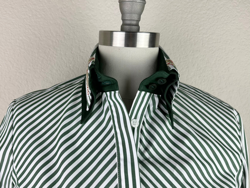 CR RanchWear Apparel & Accessories CR Statement Green and White Bengal Stripe