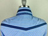 CR RanchWear Apparel & Accessories CR Statement Light Blue and White Stripes