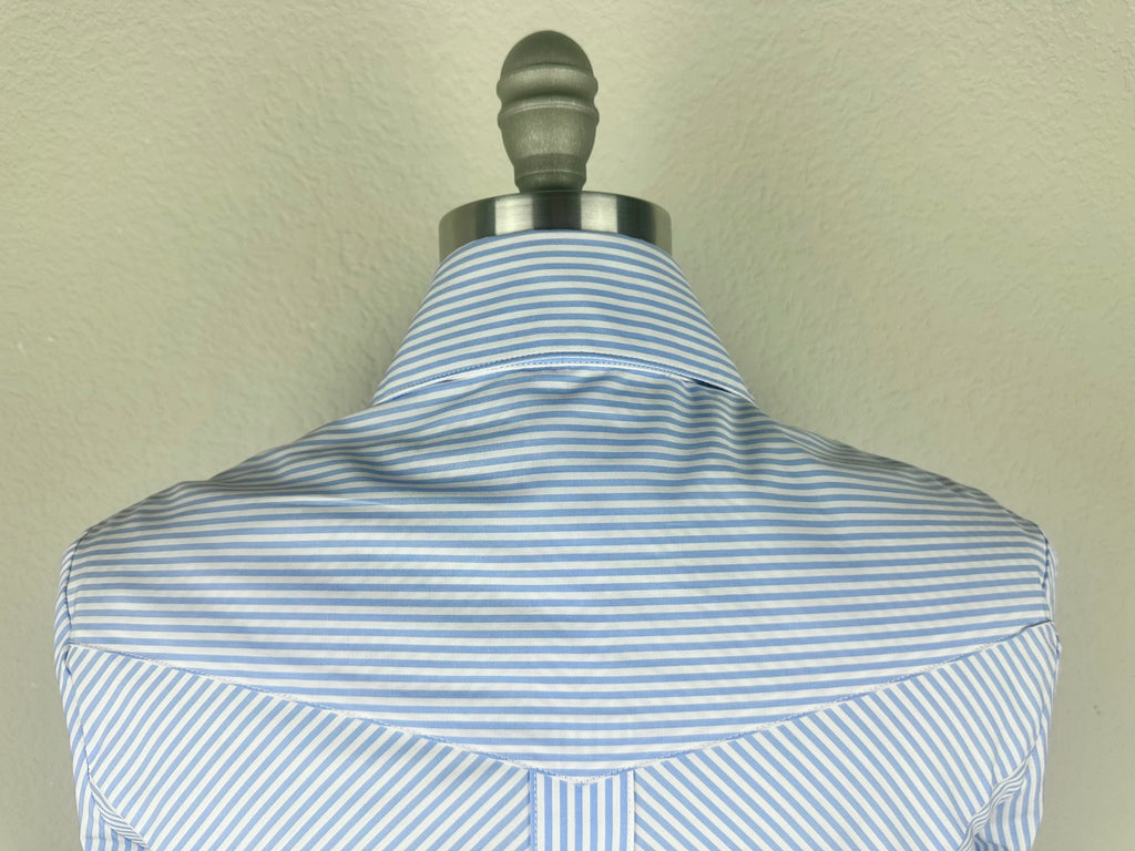 CR RanchWear Apparel & Accessories CR Statement Light Sky Blue and White Pintripe