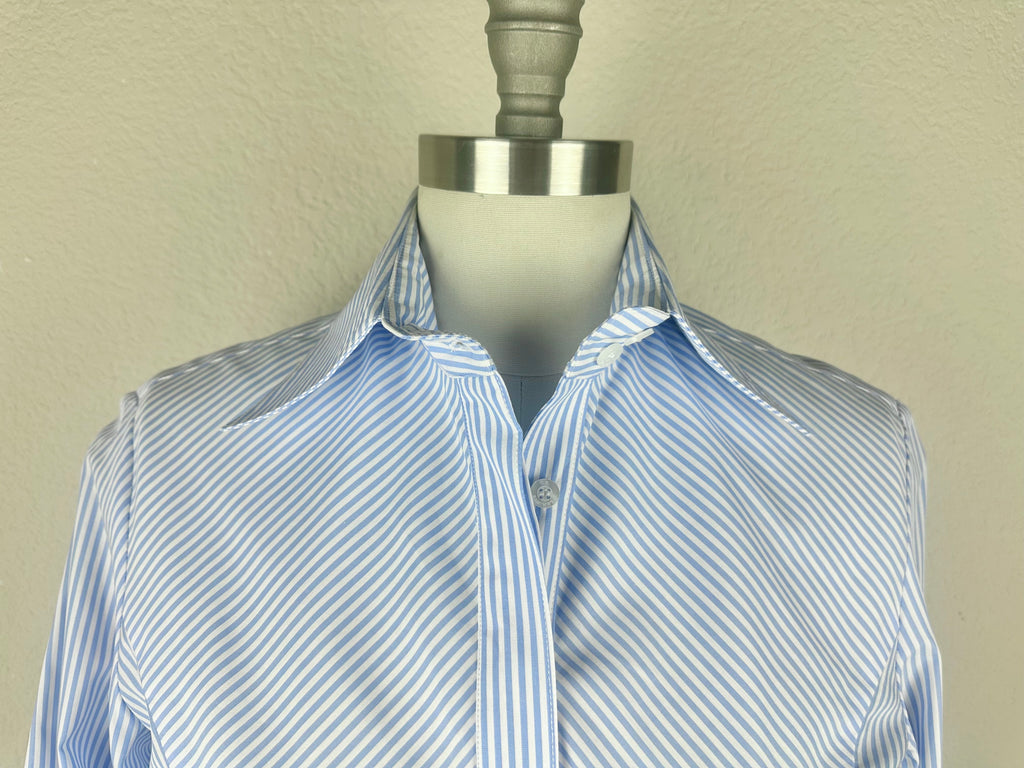 CR RanchWear Apparel & Accessories CR Statement Light Sky Blue and White Pintripe