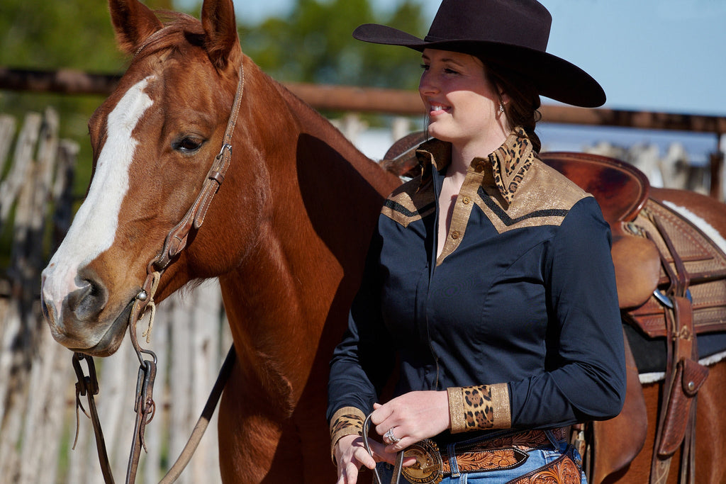 CR RanchWear Apparel & Accessories CR Statement Wild About Leopard Black