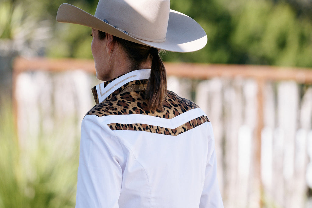 CR RanchWear Apparel & Accessories CR Statement Wild About Leopard White