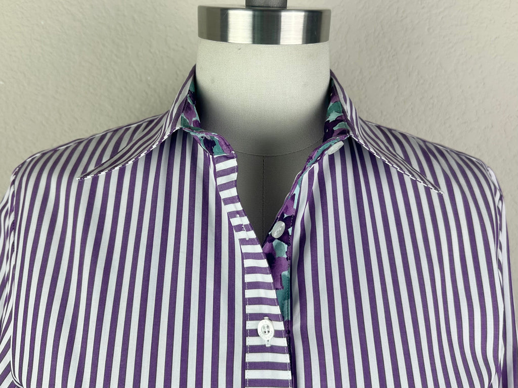CR RanchWear Apparel & Accessories CR Tradition Purple and White Bengal Stripe