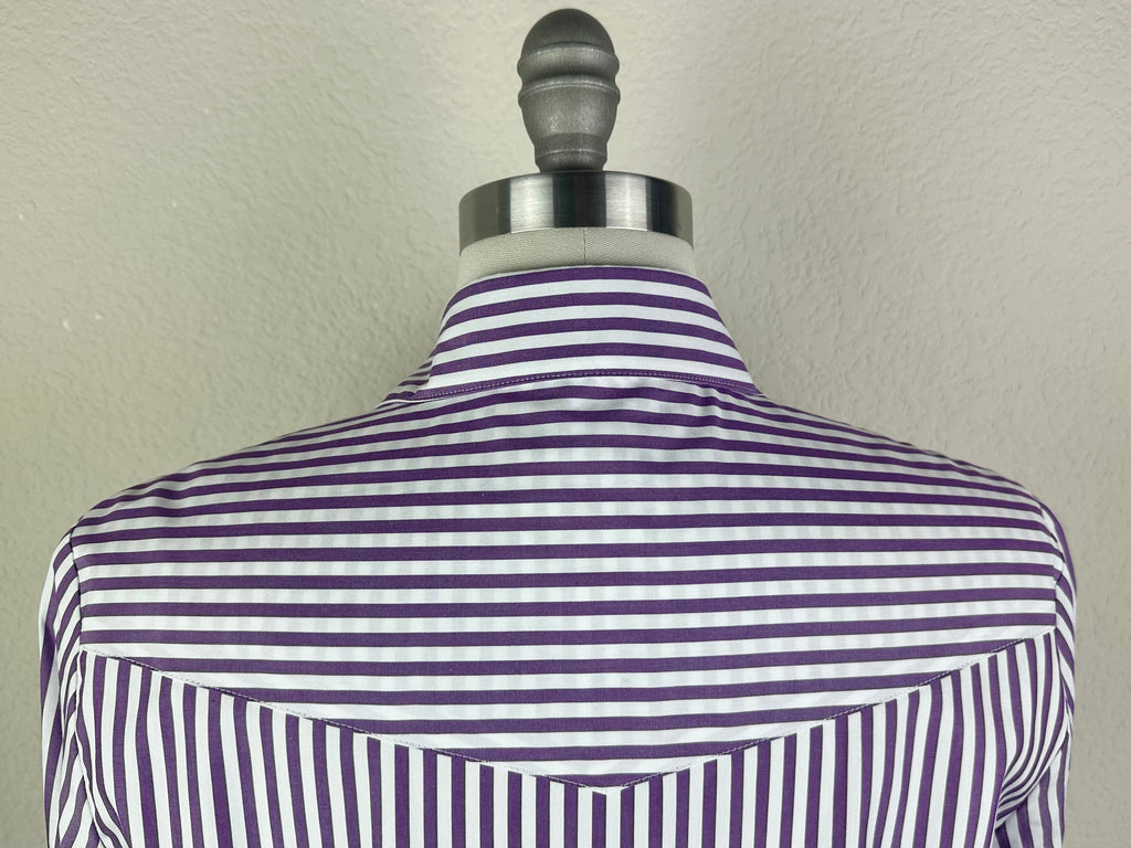 CR RanchWear Apparel & Accessories CR Tradition Purple and White Bengal Stripe