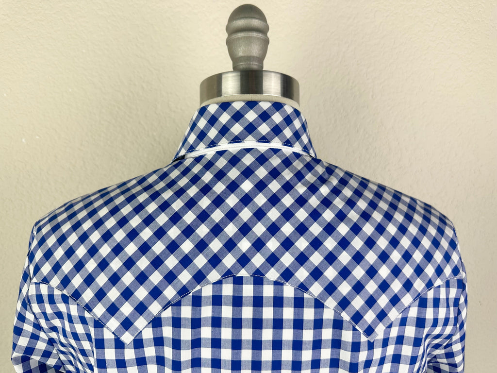 CR RanchWear Apparel & Accessories CR Western Pro Royal and White Gingham