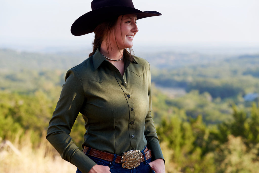 CR RanchWear Physical CR Sun Savvy Dark Olive Western Pro