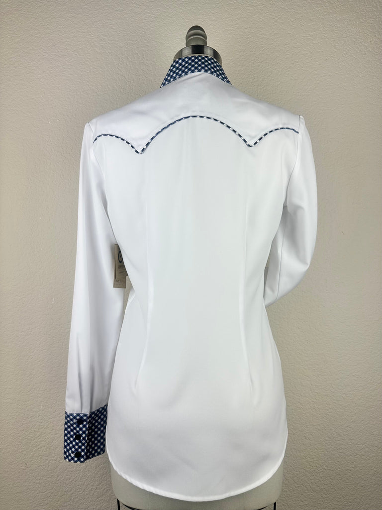 CR RanchWear Physical CR Sun Savvy Giddy-Up! Gingham - Navy and White