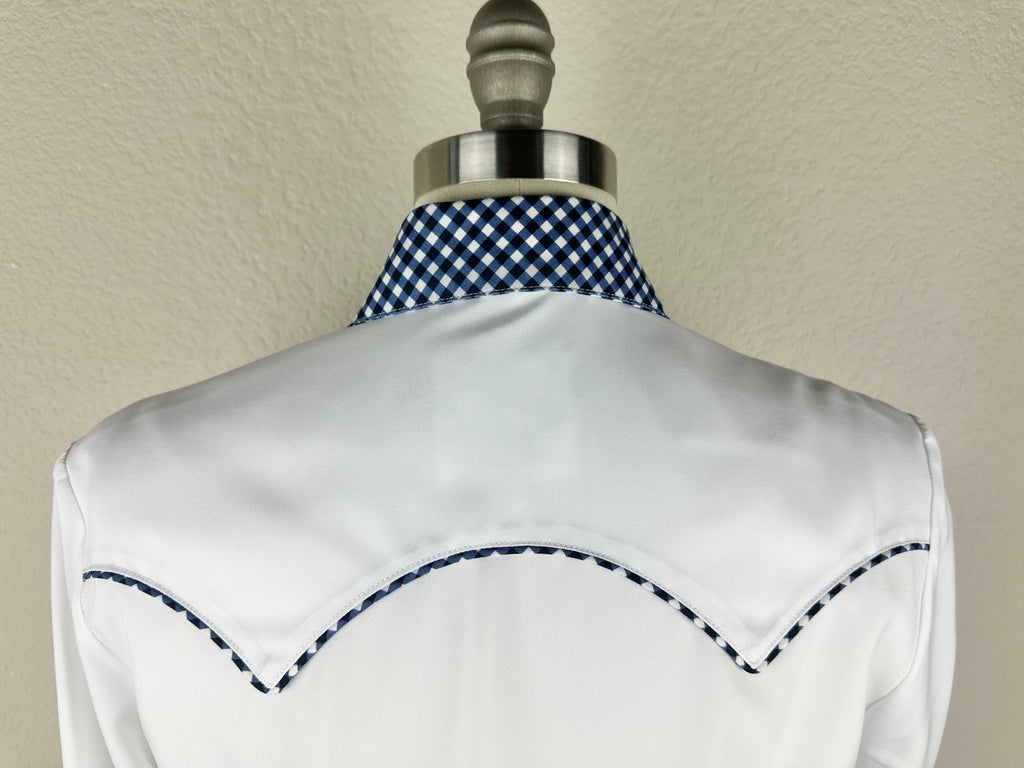 CR RanchWear Physical CR Sun Savvy Giddy-Up! Gingham - Navy and White