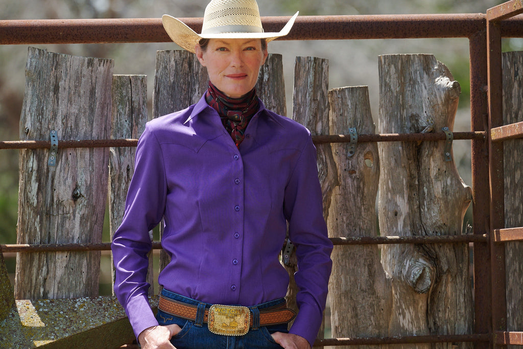CR RanchWear Physical CR Sun Savvy Royal Purple Western Pro