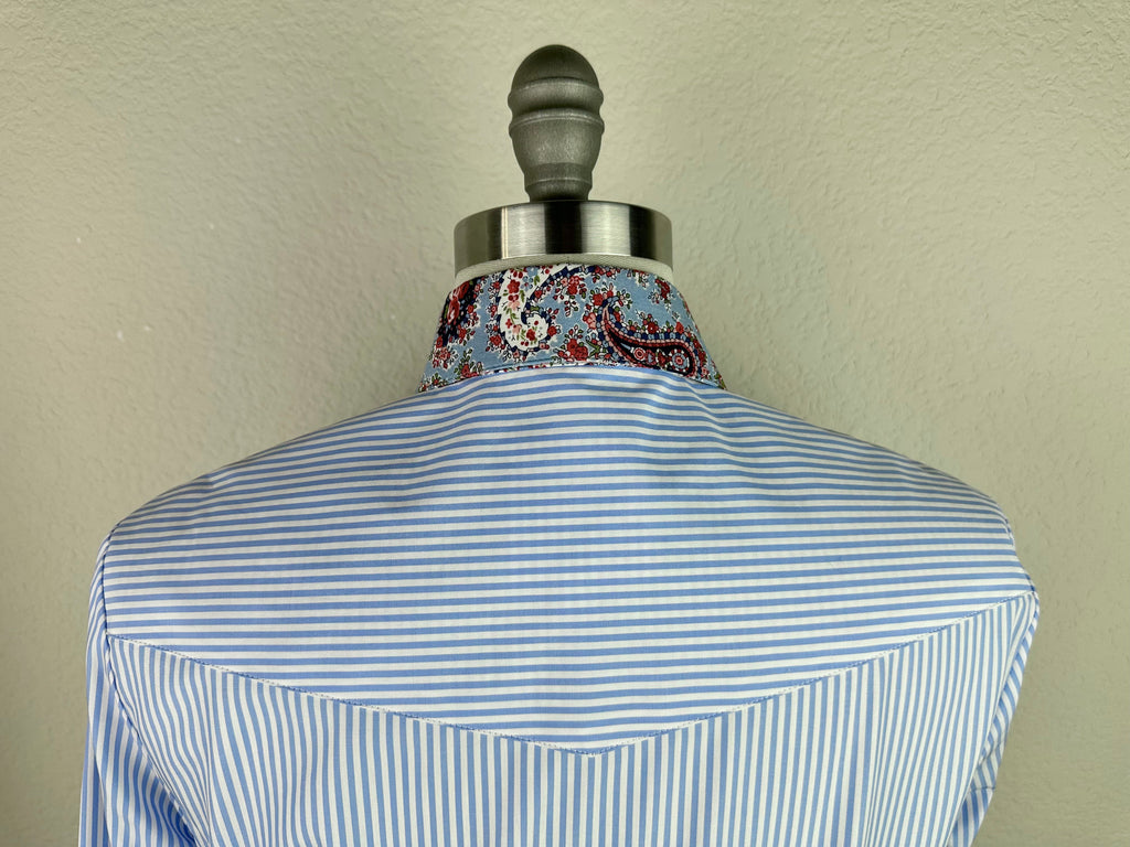 CR RanchWear Physical CR Tradition Blue and White Striped Delight