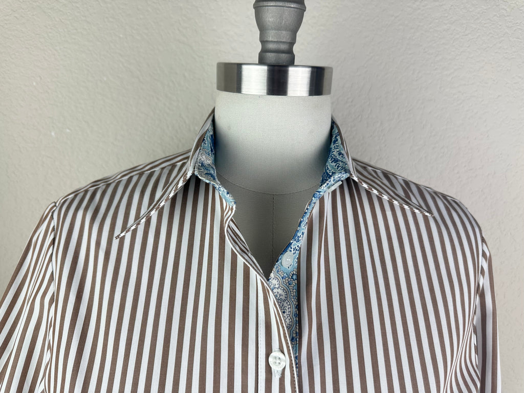 CR RanchWear Physical CR Tradition Brown and White Bengal with Paisley Contrast