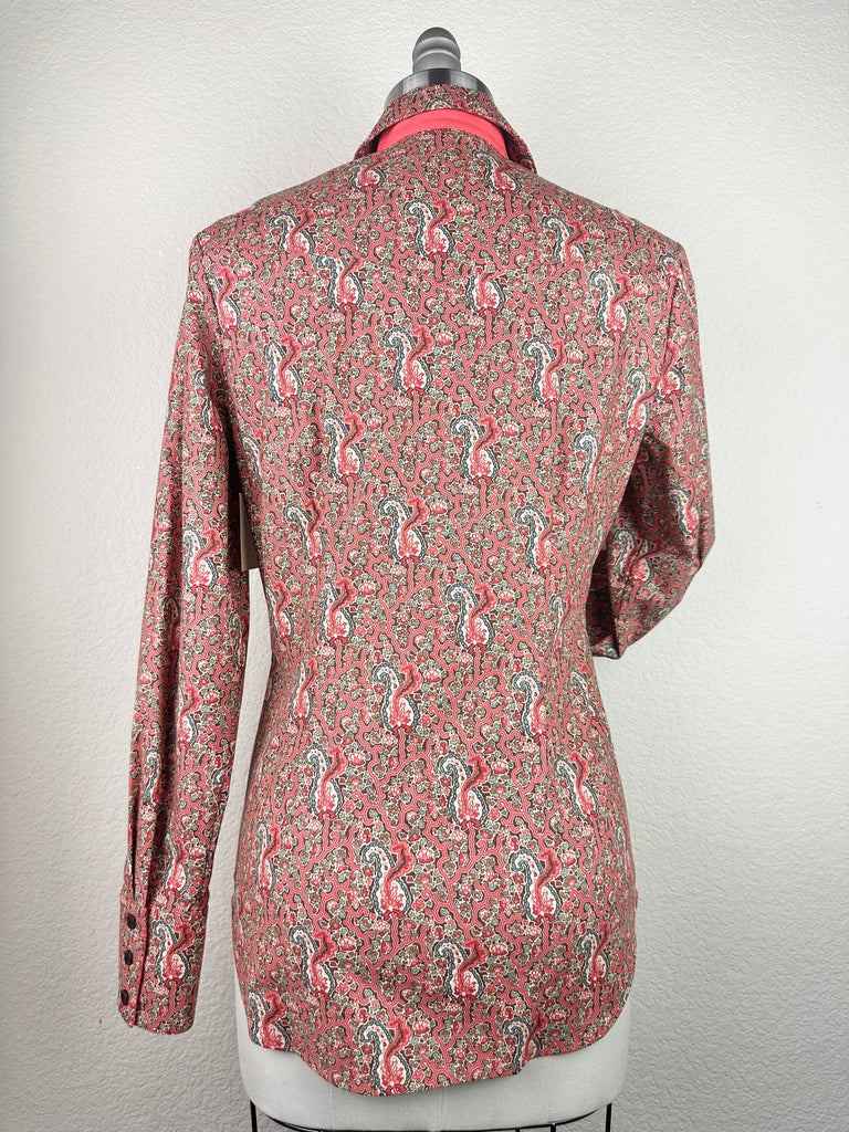 CR RanchWear Physical CR Tradition Coral and Chocolate Paisley Perfection- FINAL SALE