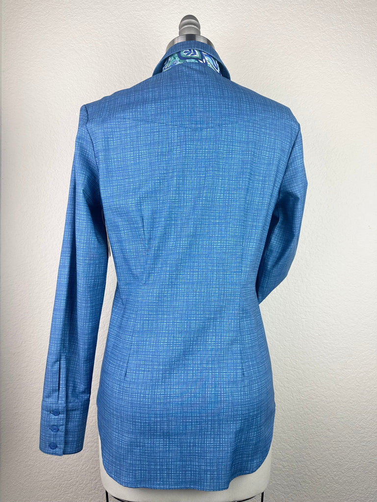 CR RanchWear Physical CR Tradition Denim Hatch Weave with Paisley- FINAL SALE