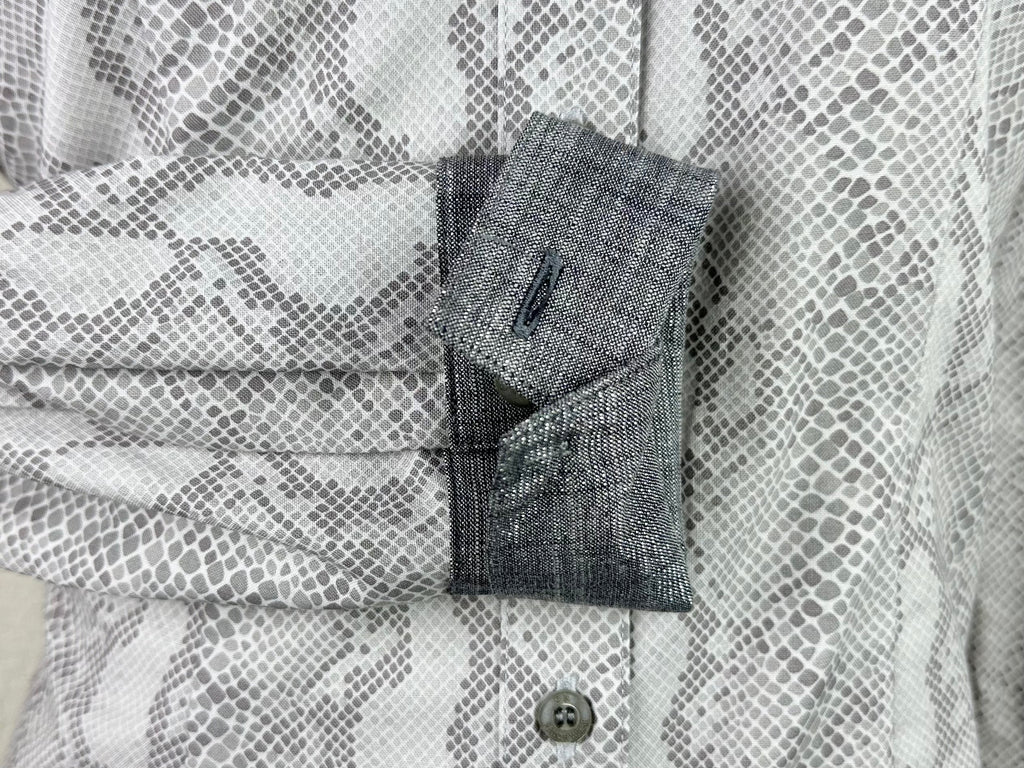 CR RanchWear Physical CR Tradition Gray Snakeskin with Sparkling Chrome- FINAL SALE
