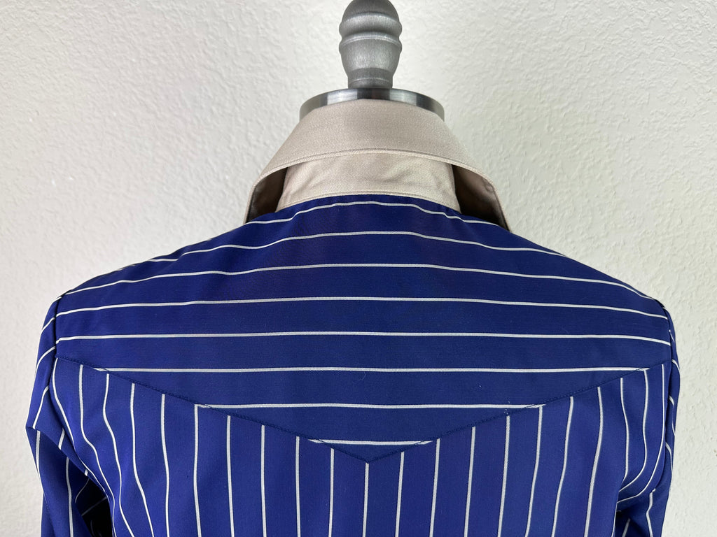 CR RanchWear Physical CR Tradition Navy and Champagne Stripe