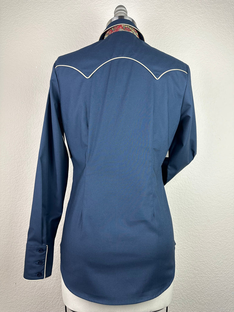 CR RanchWear Physical CR Tradition Navy Premium Cotton with Tan- FINAL SALE