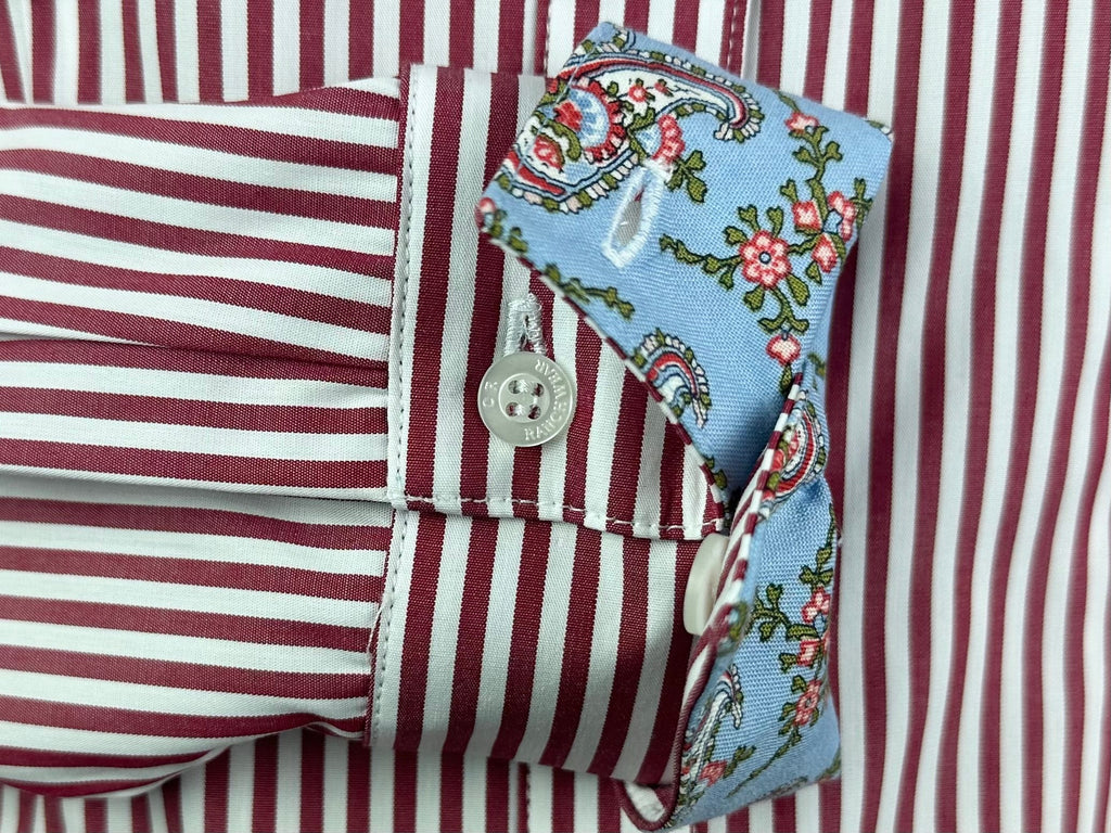 CR RanchWear Physical CR Tradition Red and White Bengal Stripe with Paisley