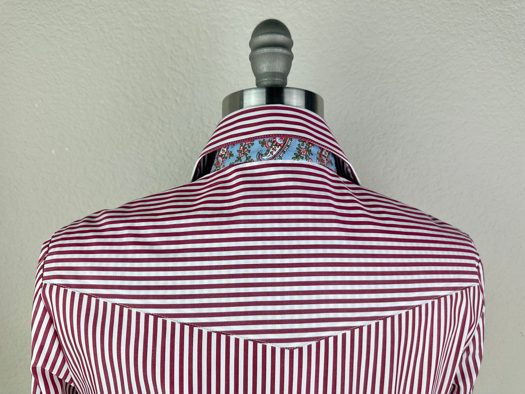 CR RanchWear Physical CR Tradition Red and White Bengal Stripe with Paisley