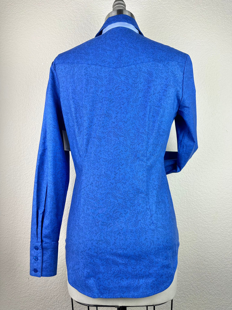 CR RanchWear Physical CR Tradition Royal Blue Fine Florals- FINAL SALE