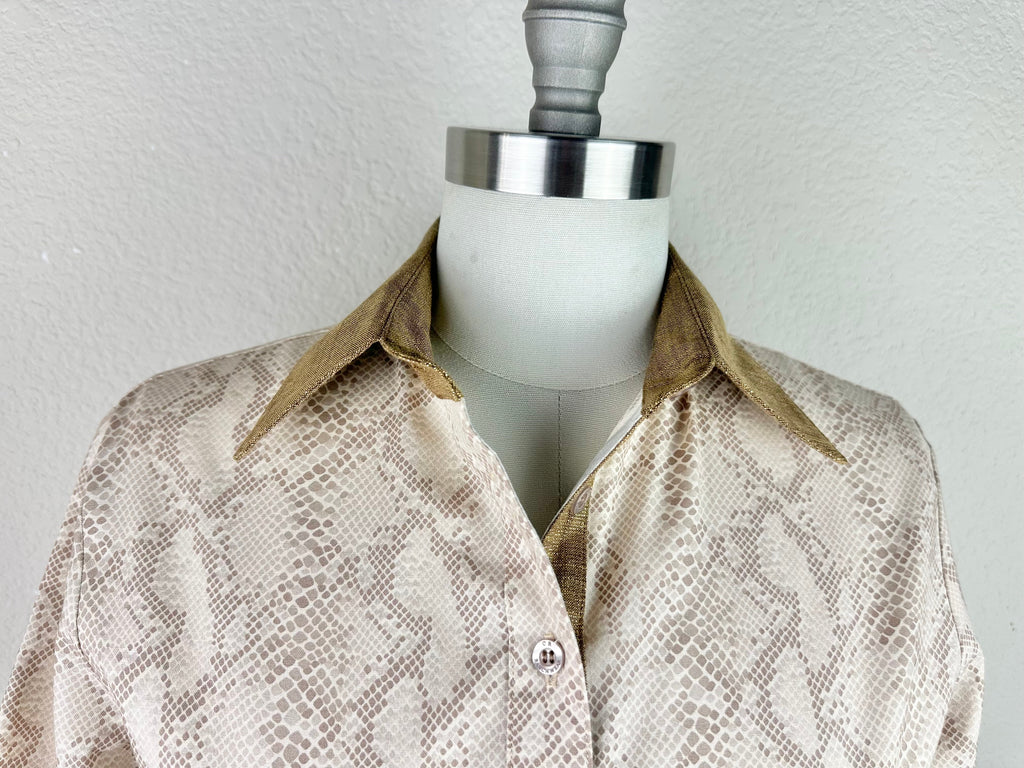 CR RanchWear Physical CR Tradition Tan Snakeskin with Sparkling Bronze- FINAL SALE