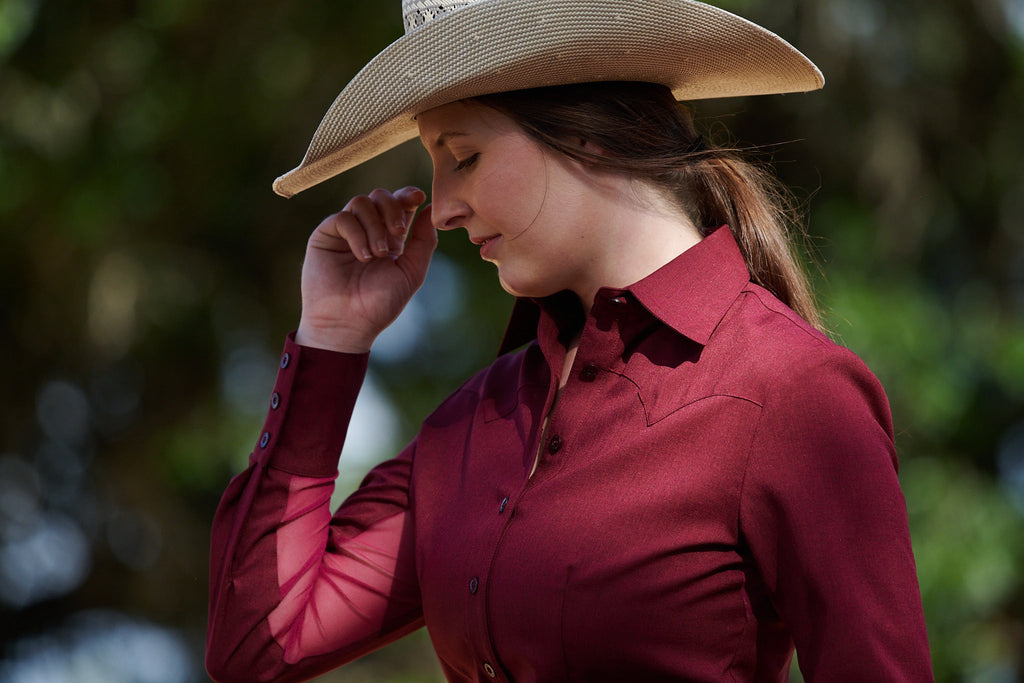 CR RanchWear Physical CR Ultra Cool Sun Savvy Burgundy