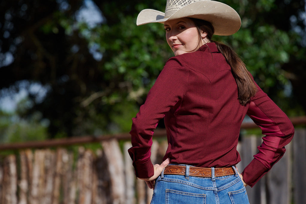 CR RanchWear Physical CR Ultra Cool Sun Savvy Burgundy
