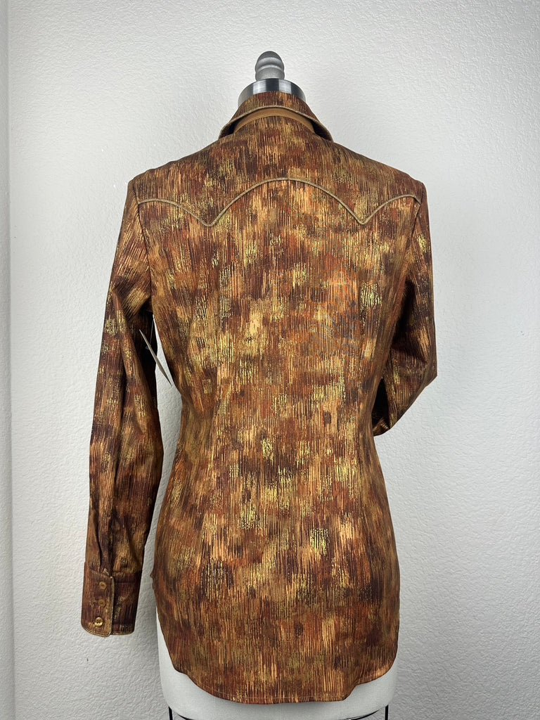 CR RanchWear Physical CR Western Pro Brown Metallic Brushworks- FINAL SALE