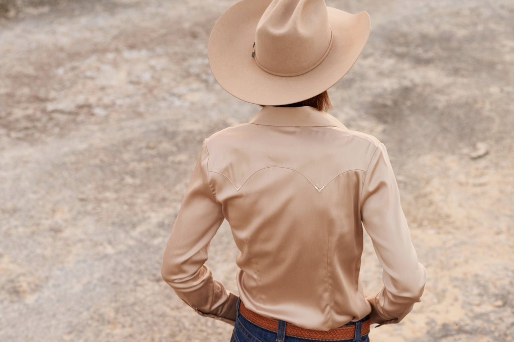 CR RanchWear Physical CR Western Pro Champagne Stretch Tencel Sateen