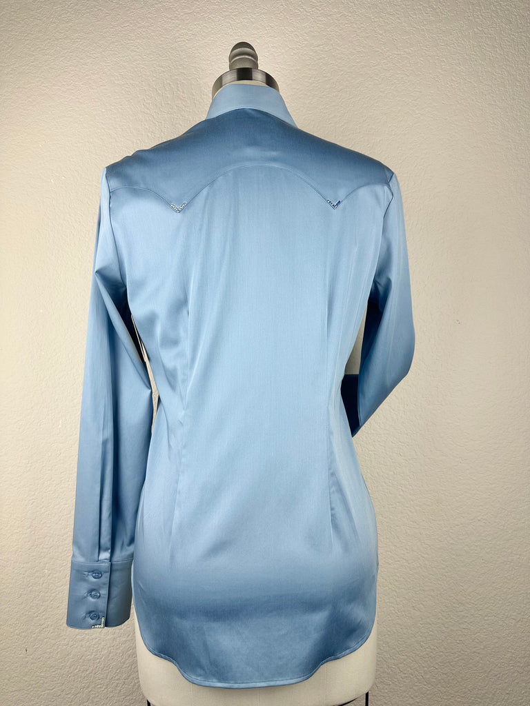 CR RanchWear Physical CR Western Pro Dusty Blue Stretch Cotton Sateen