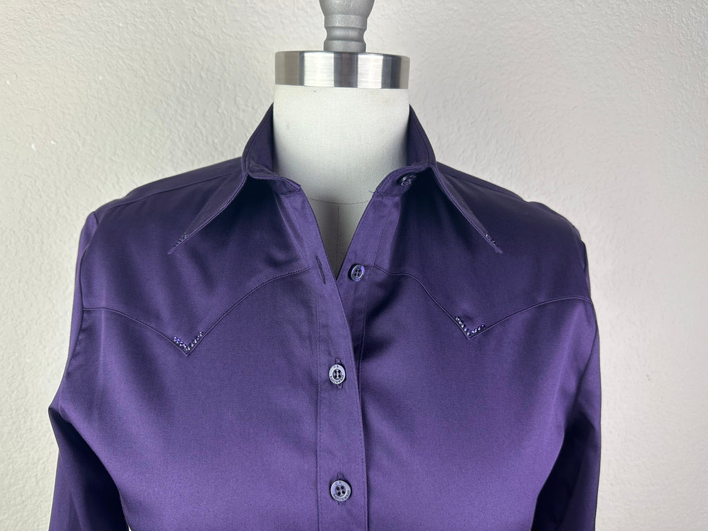 CR RanchWear Physical CR Western Pro Eggplant Stretch Cotton Sateen