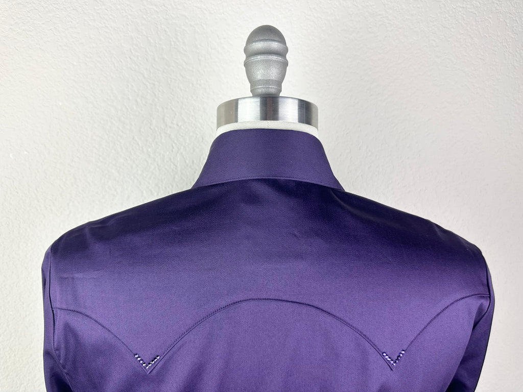 CR RanchWear Physical CR Western Pro Eggplant Stretch Cotton Sateen