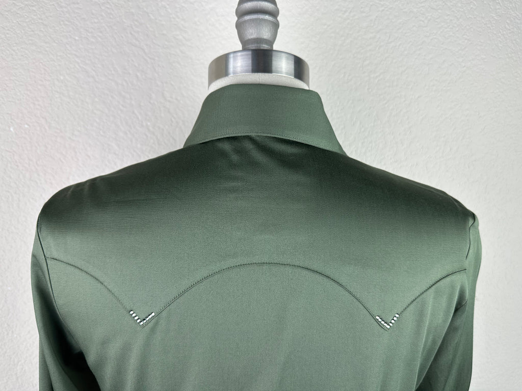 CR RanchWear Physical CR Western Pro Olive Stretch Cotton Sateen