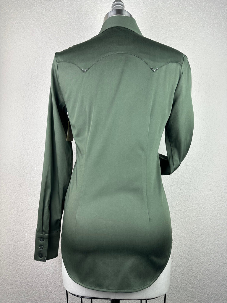 CR RanchWear Physical CR Western Pro Olive Stretch Cotton Sateen