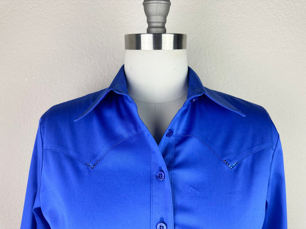 CR RanchWear Physical CR Western Pro Royal Blue Stretch Cotton Sateen