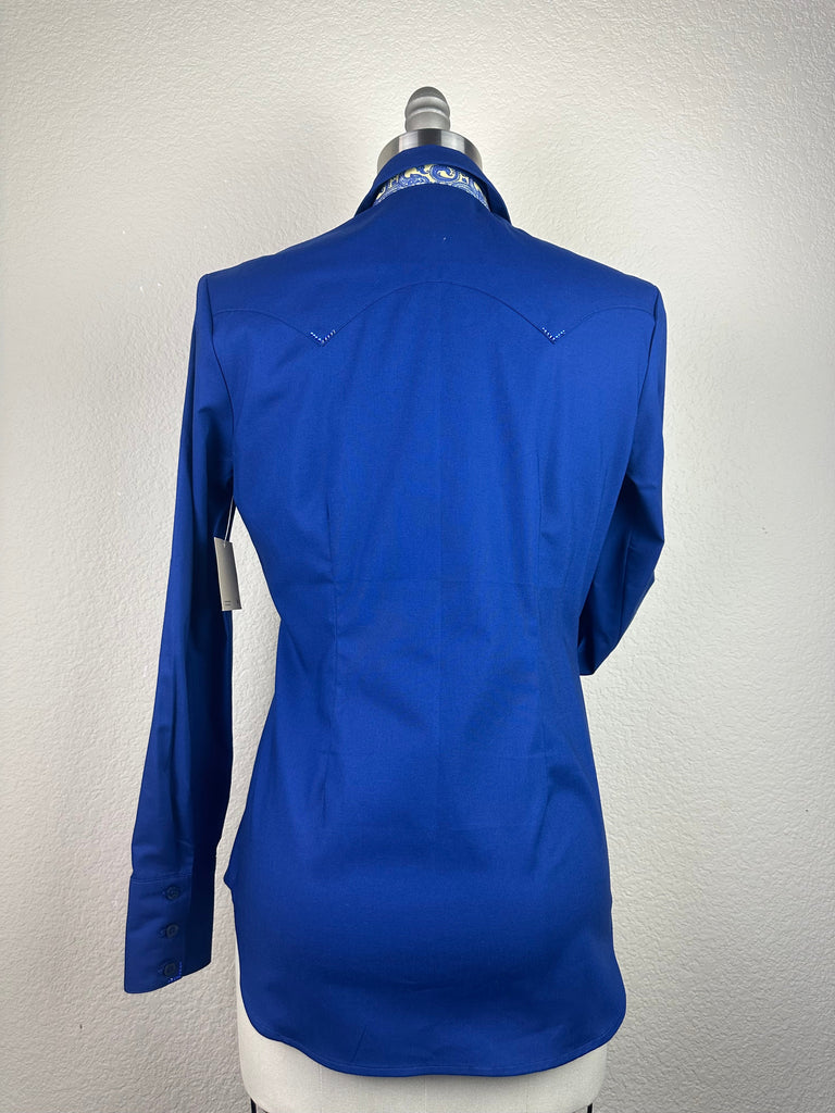 CR RanchWear Physical CR Western Pro Royal with Royal and Yellow Paisley- FINAL SALE