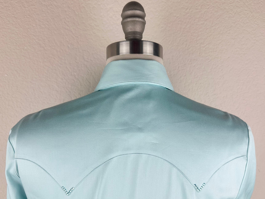 CR RanchWear Physical CR Western Pro Seaglass Blue Stretch Cotton Sateen